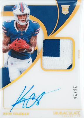 2024 Immaculate #117 Rookie Patch Auto - Gold /25