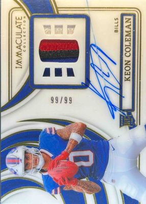2024 Immaculate #NRPA-KCN Immaculate Numbers Rookie Patch Autographs /99