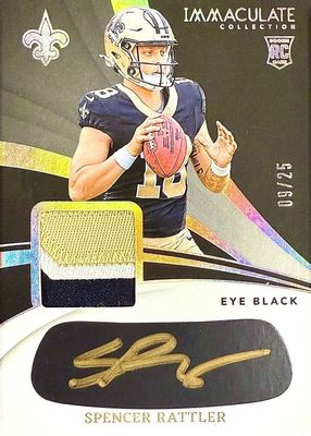 2024 Immaculate #EYE-SPR Immaculate Rookie Eye Black Jersey - Gold /25
