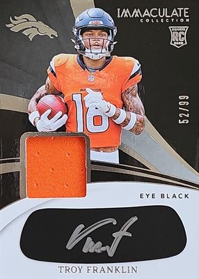 2024 Immaculate #EYE-TFR Immaculate Rookie Eye Black Jersey /99