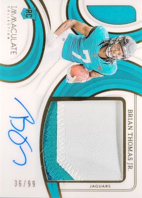 2024 Immaculate #PPRA-BTJ Premium Patch Rookie Autographs /99