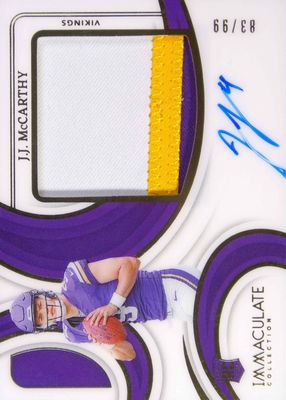 2024 Immaculate #PPRA-JMY Premium Patch Rookie Autographs /99