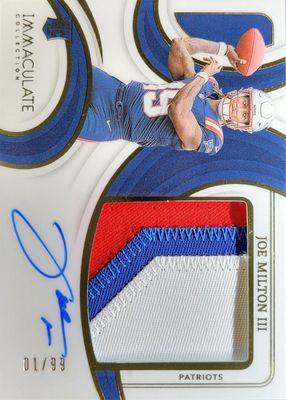 2024 Immaculate #PPRA-JMN Premium Patch Rookie Autographs /99