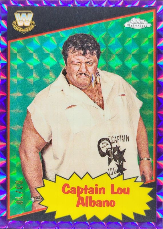 2025 Topps Chrome WWE #85TL-CL 1985 Legends - Purple Geometric Refractor /10