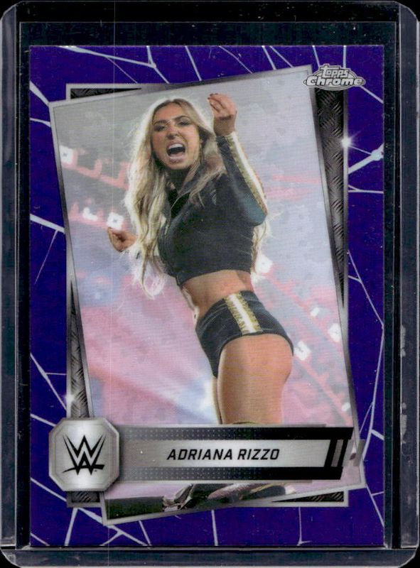 2025 Topps Chrome WWE #18 Purple Refractor