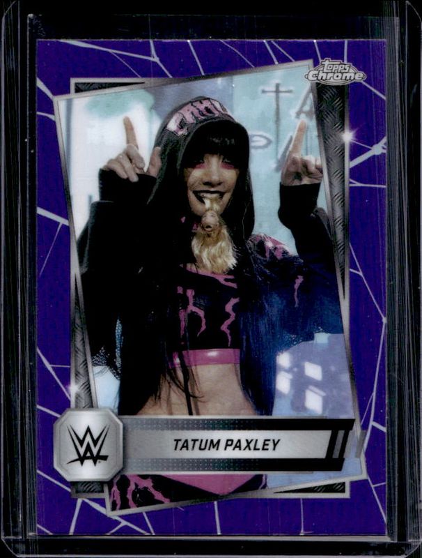 Tatum Paxley 2025 Topps Chrome WWE #105 Purple Refractor RAW