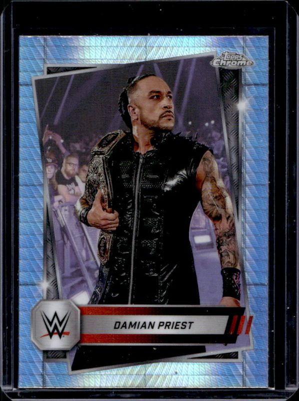 Damian Priest 2025 Topps Chrome WWE #46 Prism Refractor RAW