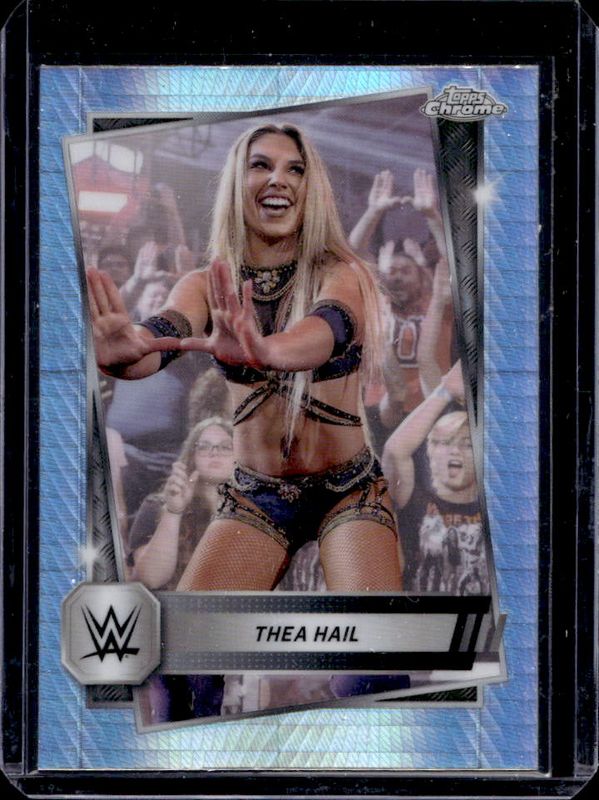 Thea Hail 2025 Topps Chrome WWE #81 Prism Refractor RAW