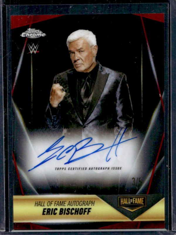 2025 Topps Chrome WWE #HOF-EB Hall of Fame Autographs - Red Refractor /5