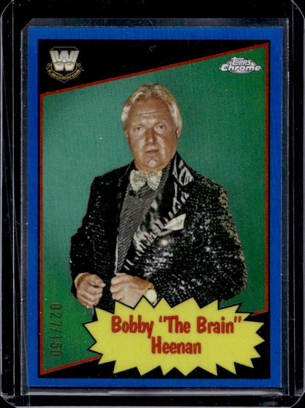 Bobby Heenan 2025 Topps Chrome WWE #85TL-BH 1985 Legends - Blue Refractor /150 RAW