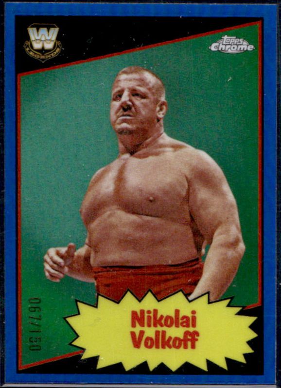 2025 Topps Chrome WWE #85TL-NV 1985 Legends - Blue Refractor /150
