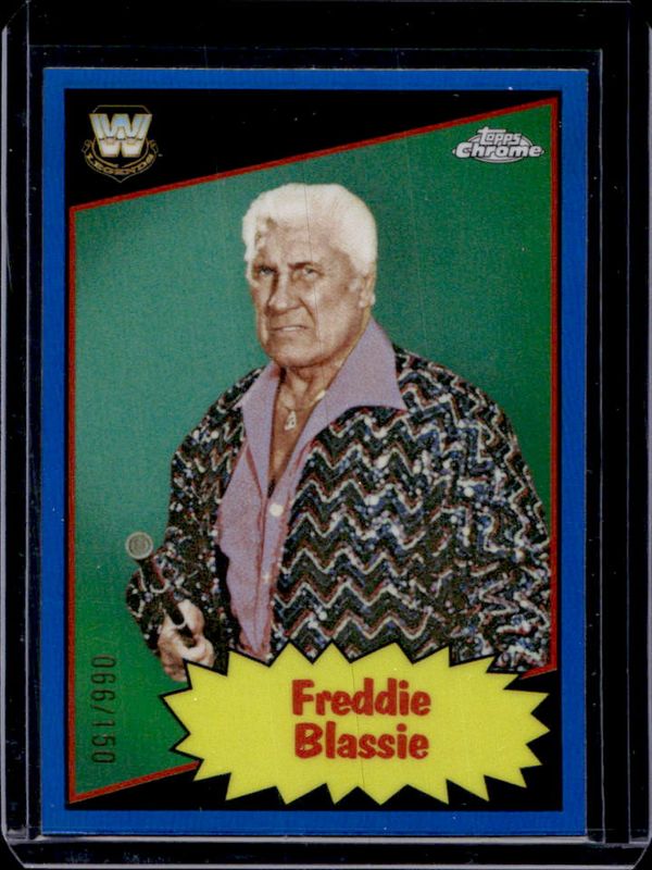 2025 Topps Chrome WWE #85TL-FB 1985 Legends - Blue Refractor /150