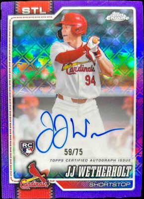 2026 Topps Chrome Logofractor Edition #RA-JJW Rookie Autographs - Purple Refractor /75