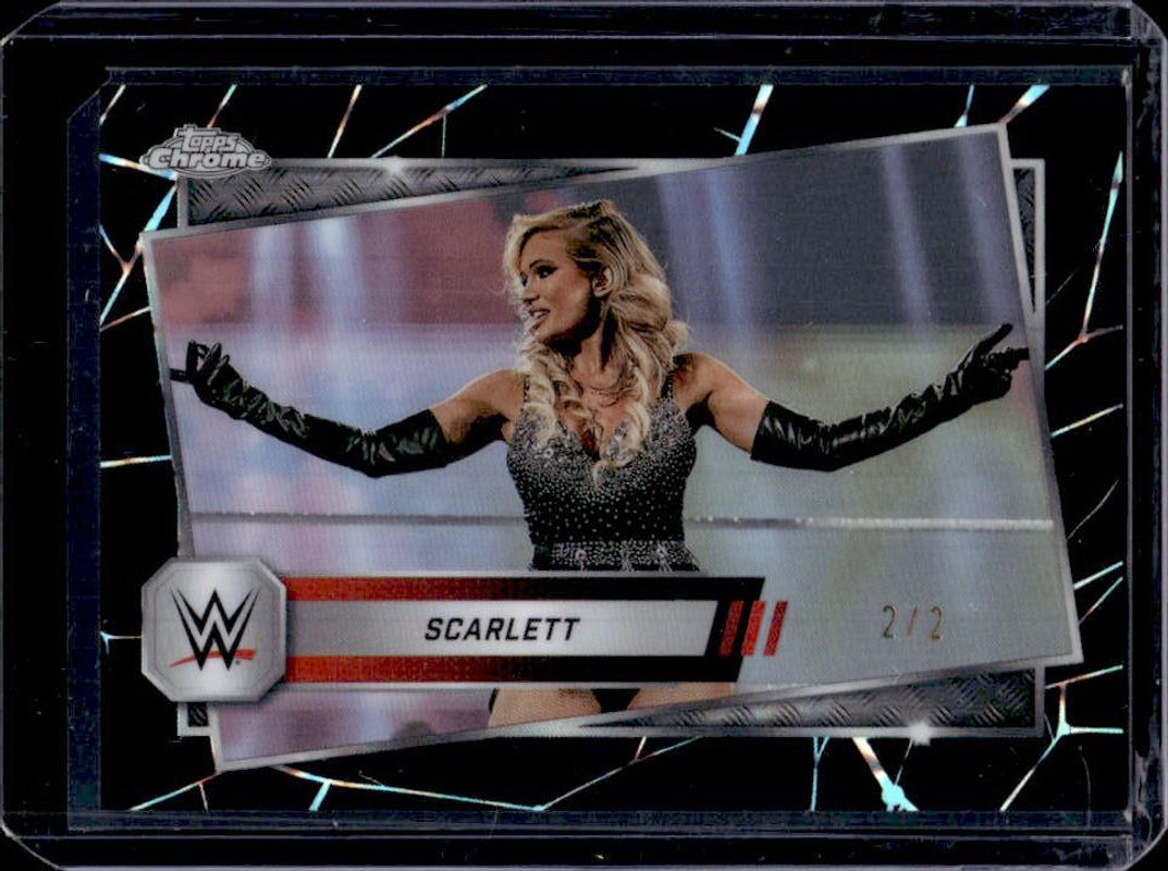 2025 Topps Chrome WWE #101 Black Geometric Refractor /2