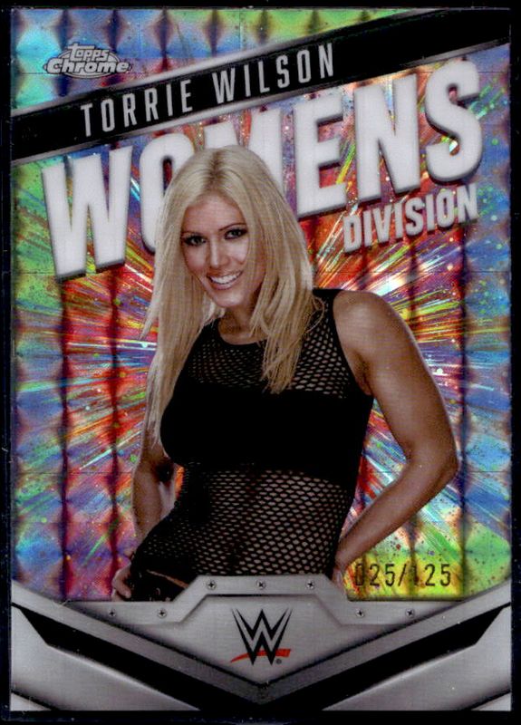 2025 Topps Chrome WWE #WD-TOR Women's Division - Aqua Geometric Refractor /125