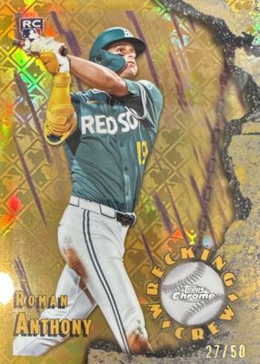 2026 Topps Chrome Logofractor Edition #WC-25 Wrecking Crew - Gold Refractor /50