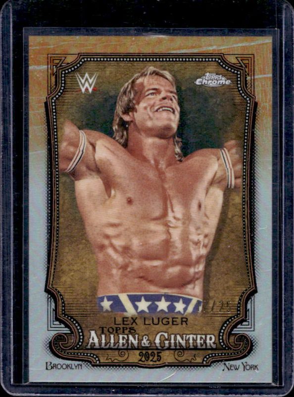 2025 Topps Chrome WWE #AG-LEX Allen & Ginter - Orange Refractor /25
