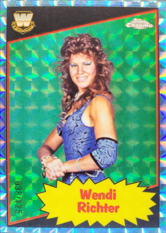 2025 Topps Chrome WWE #85TL-WR 1985 Legends - Aqua Geometric Refractor /125