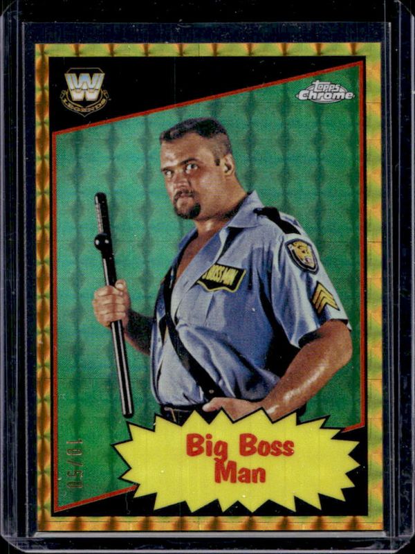 2025 Topps Chrome WWE #85TL-BB 1985 Legends - Gold Geometric Refractor /50