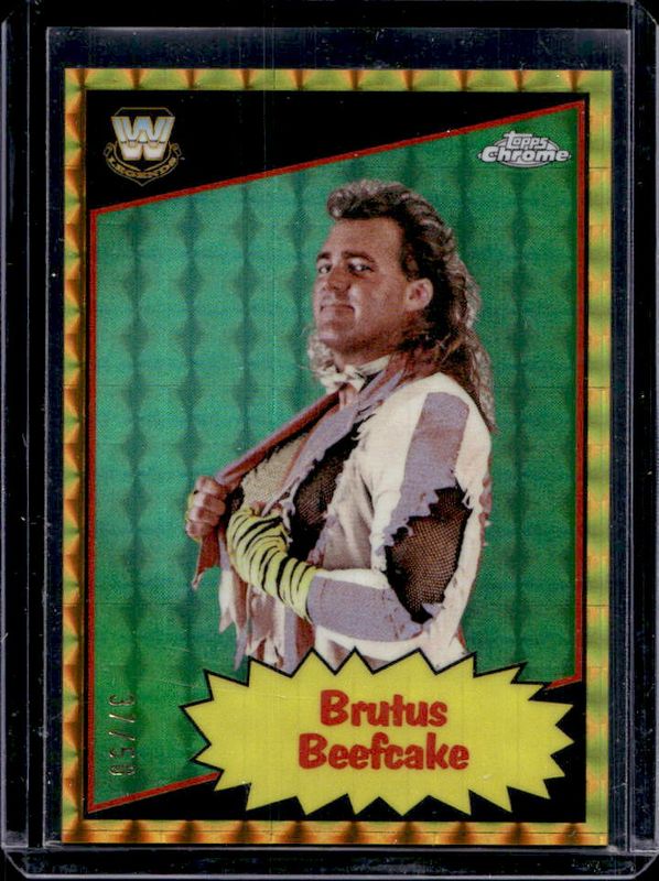 2025 Topps Chrome WWE #85TL-BF 1985 Legends - Gold Geometric Refractor /50