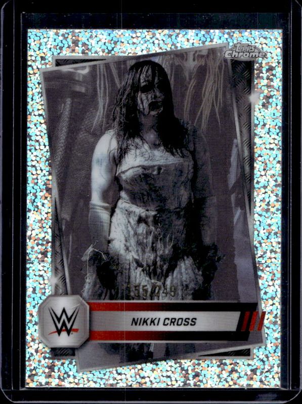 Nikki Cross 2025 Topps Chrome WWE #75 Speckle Refractor /249 RAW