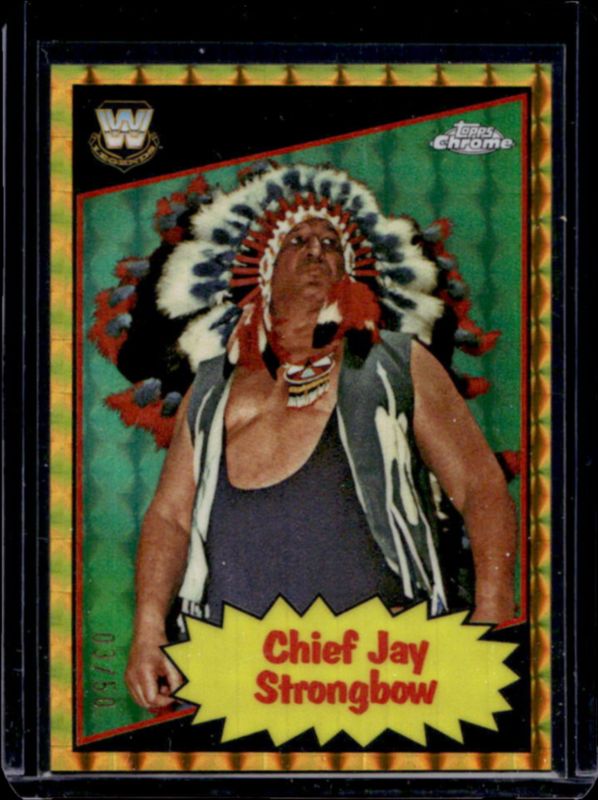 2025 Topps Chrome WWE #85TL-CS 1985 Legends - Gold Geometric Refractor /50