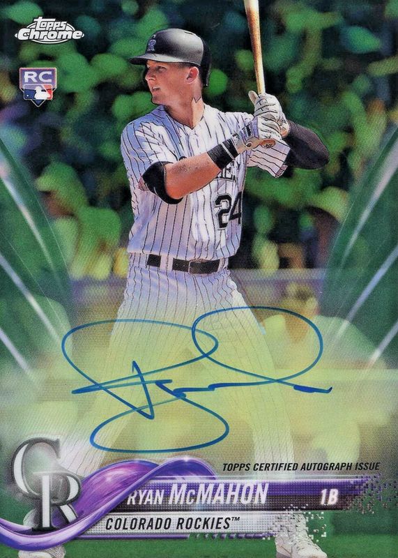 2018 Topps Chrome #RA-RM Rookie Auto - Green Refractor /99