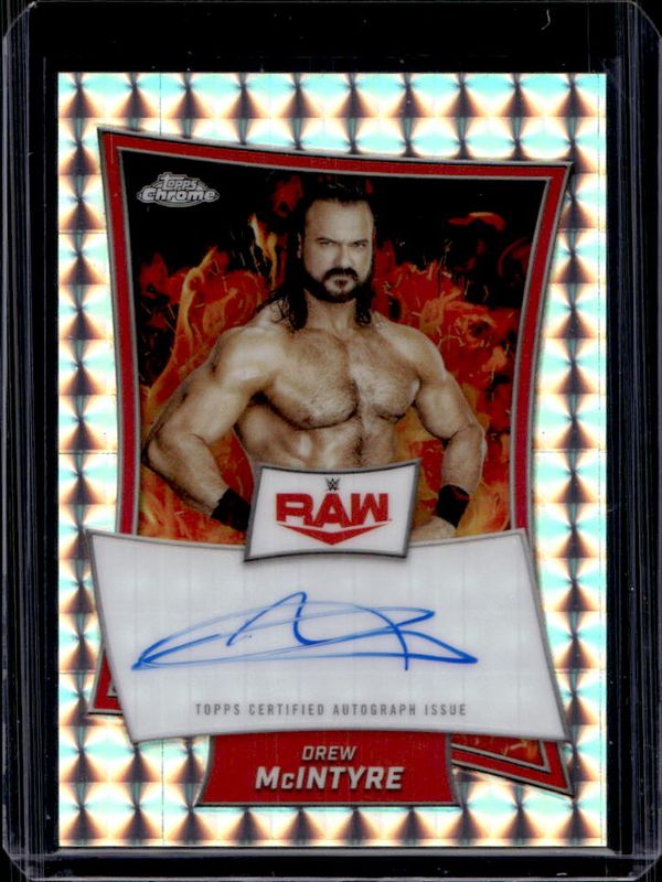 2025 Topps Chrome WWE #RBA-DRE Red Brand Autographs - Geometric Refractor