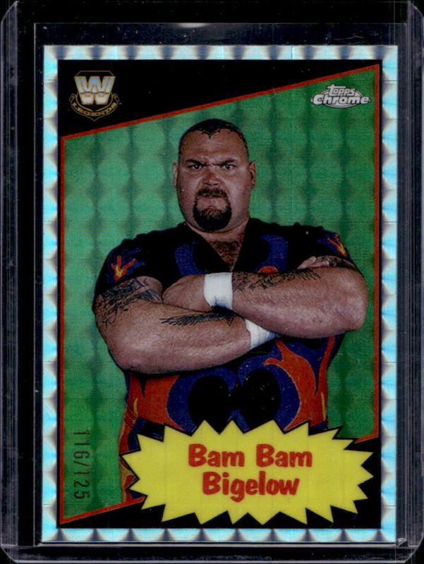 2025 Topps Chrome WWE #85TL-BW 1985 Legends - Aqua Geometric Refractor /125