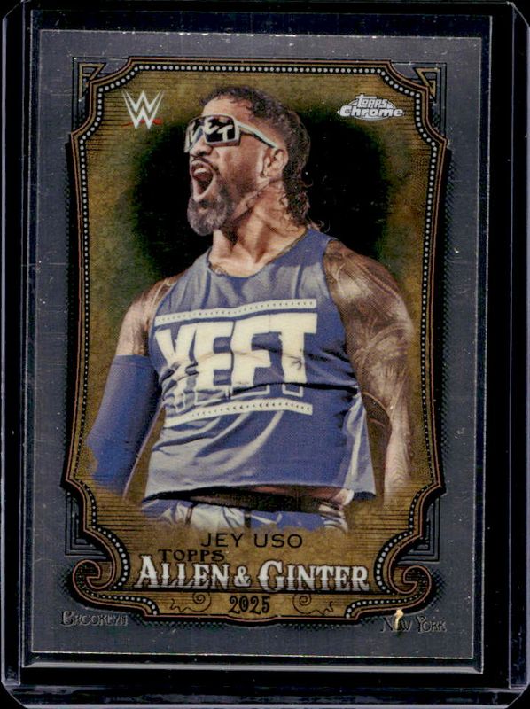 Jey Uso 2025 Topps Chrome WWE #AG-JEY Allen & Ginter RAW