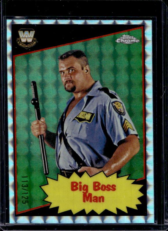 2025 Topps Chrome WWE #85TL-BB 1985 Legends - Aqua Geometric Refractor /125