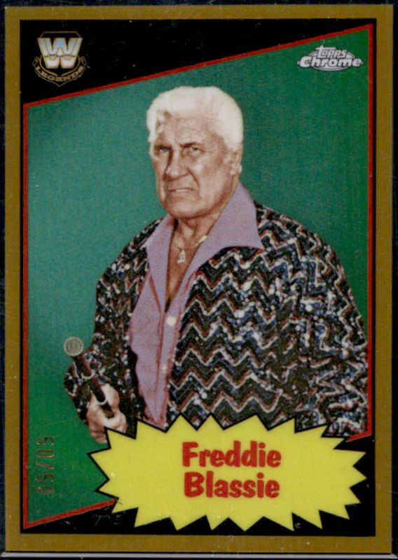 2025 Topps Chrome WWE #85TL-FB 1985 Legends - Gold Refractor /50