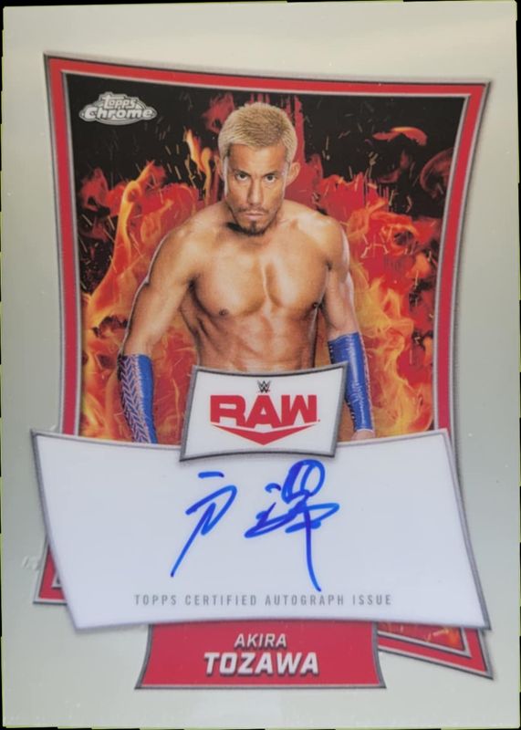 2025 Topps Chrome WWE #RBA-AKI Red Brand Autographs