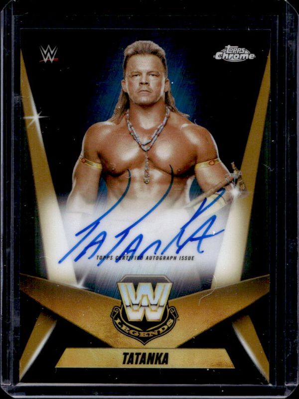 2025 Topps Chrome WWE #LCA-TT Legendary Chrome Autographs - Gold Refractor /50