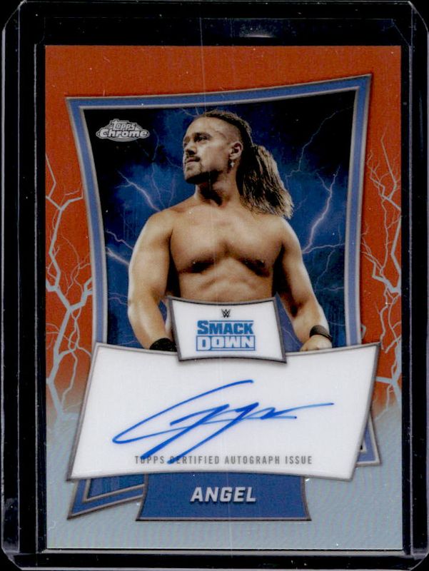 2025 Topps Chrome WWE #BBA-AGL Blue Brand Autographs - Orange Refractor /25