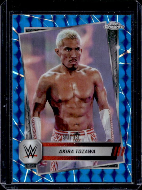 2025 Topps Chrome WWE #71 Blue Geometric Refractor /99