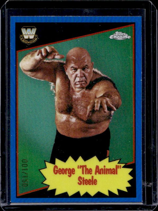 2025 Topps Chrome WWE #85TL-GS 1985 Legends - Blue Refractor /150
