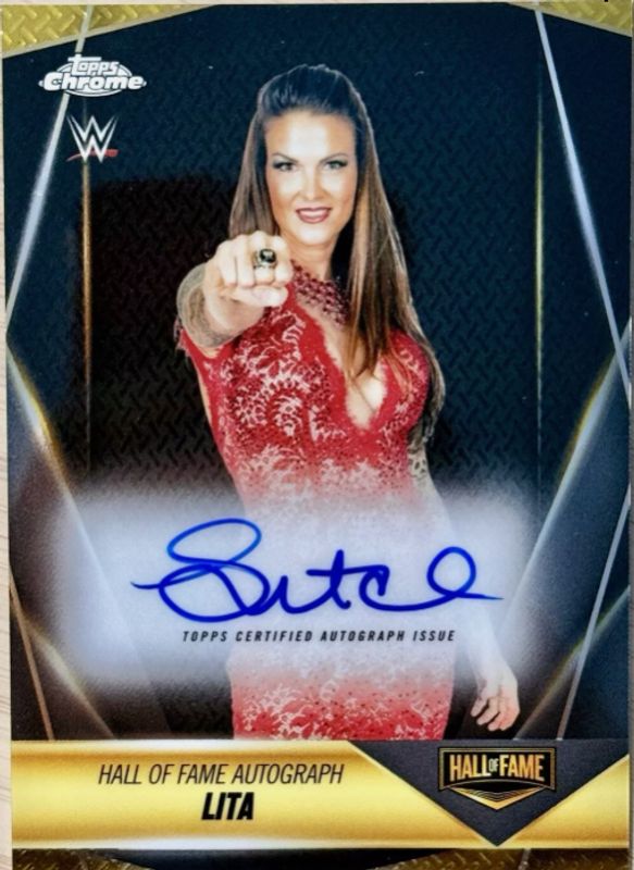 2025 Topps Chrome WWE #HOF-LT Hall of Fame Autographs