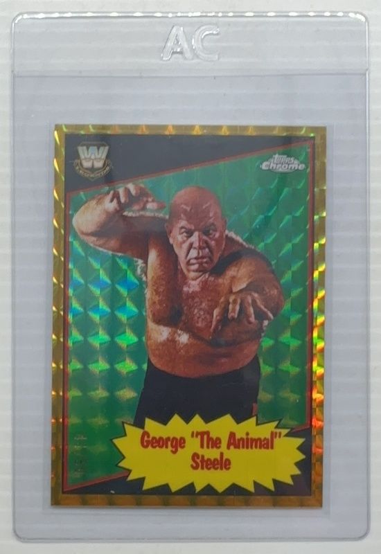 2025 Topps Chrome WWE #85TL-GS 1985 Legends - Gold Geometric Refractor /50