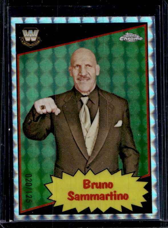 2025 Topps Chrome WWE #85TL-BS 1985 Legends - Aqua Geometric Refractor /125