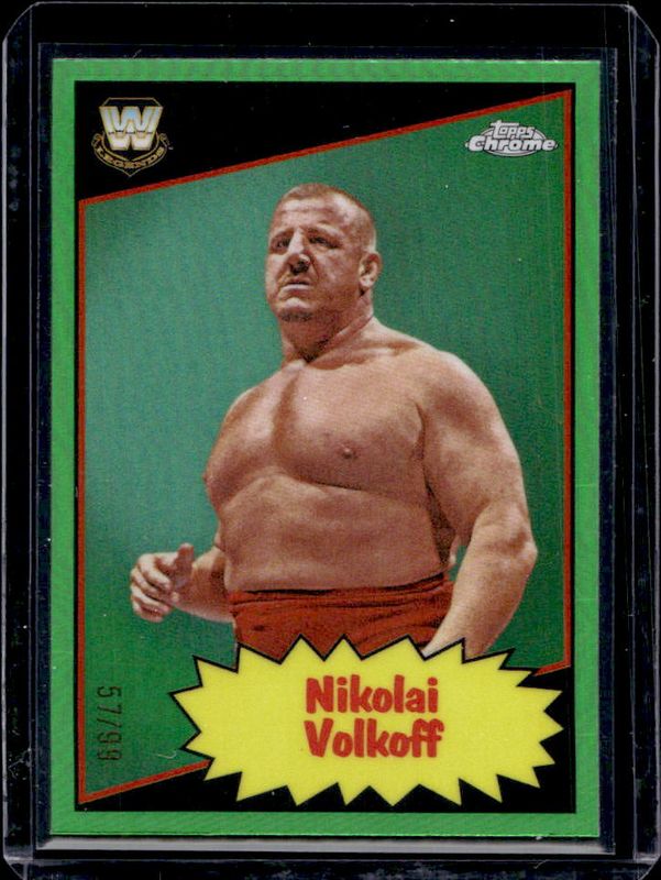 2025 Topps Chrome WWE #85TL-NV 1985 Legends - Neon Green Refractor /99