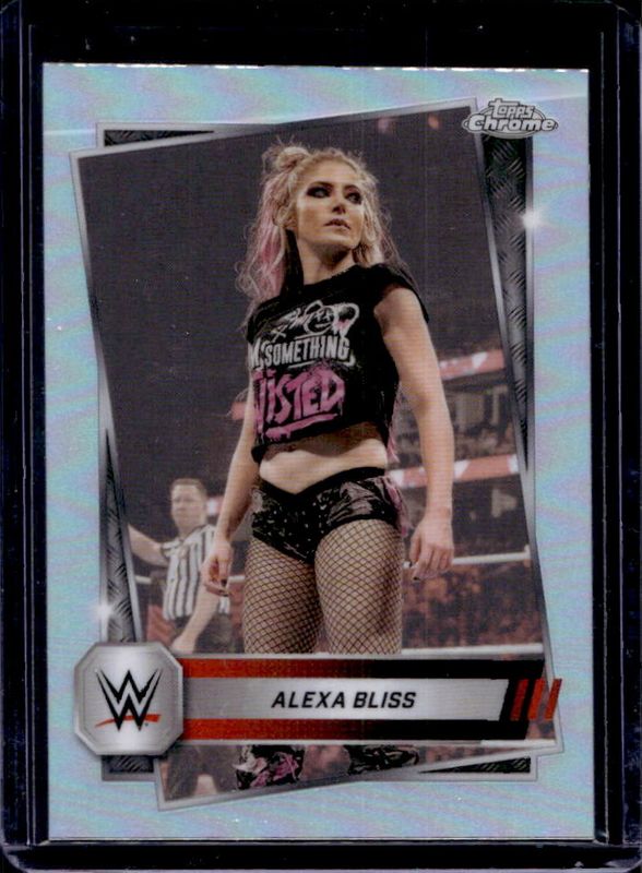 Alexa Bliss 2025 Topps Chrome WWE #107 Refractor RAW