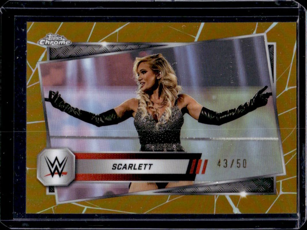 2025 Topps Chrome WWE #101 Gold Refractor /50