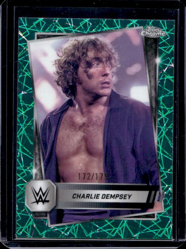 Charlie Dempsey 2025 Topps Chrome WWE #200 Teal Lazer Refractor /175 RAW