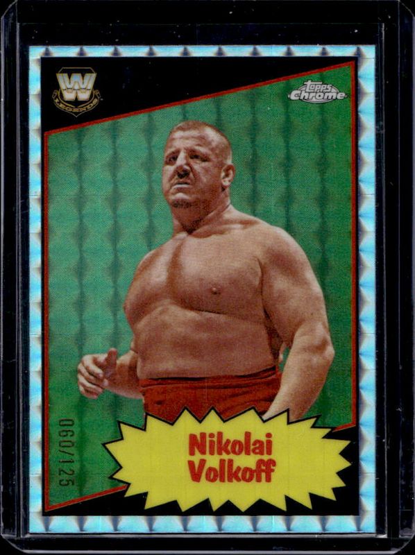 2025 Topps Chrome WWE #85TL-NV 1985 Legends - Aqua Geometric Refractor /125