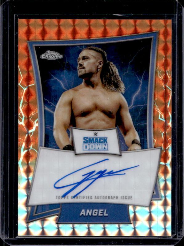 2025 Topps Chrome WWE #BBA-AGL Blue Brand Autographs - Orange Geometric Refractor /25