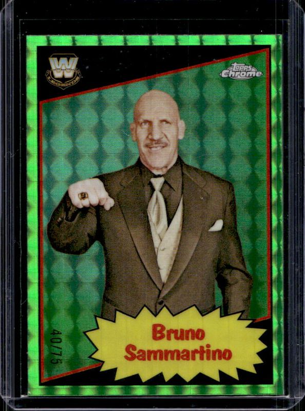 2025 Topps Chrome WWE #85TL-BS 1985 Legends - Neon Green Geometric Refractor /75