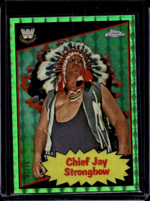 2025 Topps Chrome WWE #85TL-CS 1985 Legends - Neon Green Geometric Refractor /75