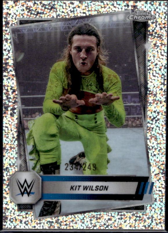 Kit Wilson 2025 Topps Chrome WWE #102 Speckle Refractor /249 RAW