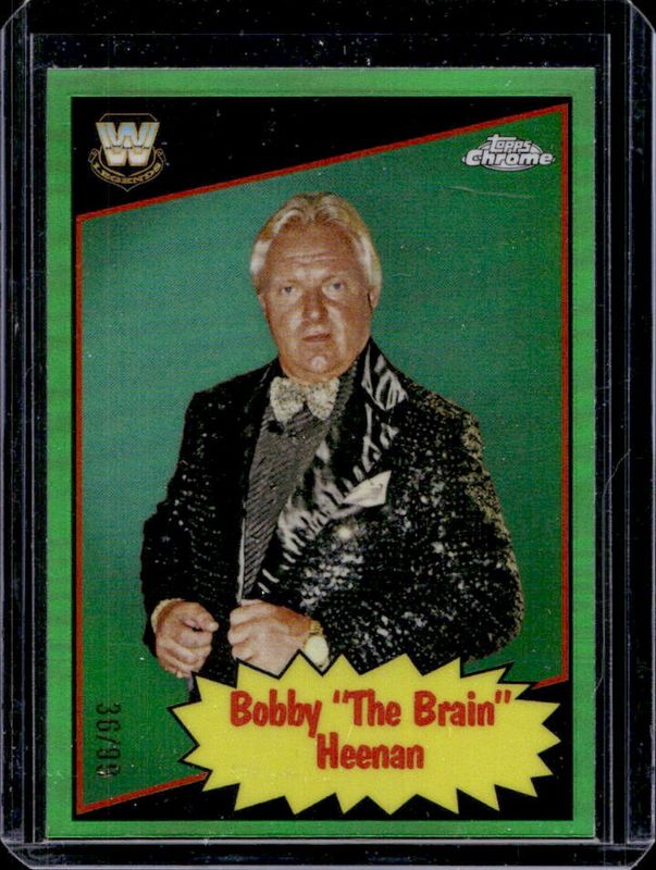 2025 Topps Chrome WWE #85TL-BH 1985 Legends - Neon Green Refractor /99